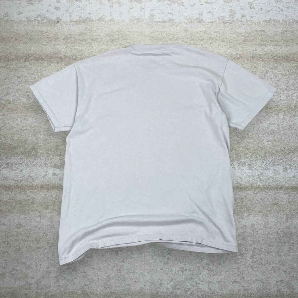 Vintage Y2K Liquid Blue Wolf Shirt Mens M Marble Wash Cotton Short Sleeve - Picture 2 of 4